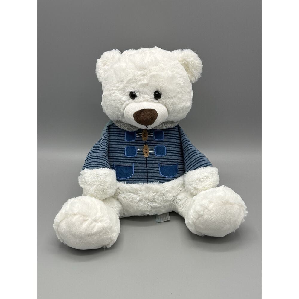Animal Adventure Holiday Flurry White Teddy Bear Plush 13" Stuffed Animal